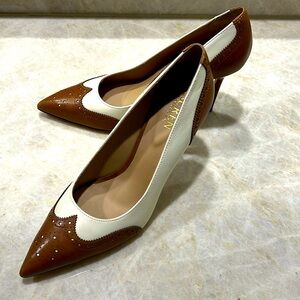 Brand new Lauren shoes. Loved the style but they are a half size big, never worn